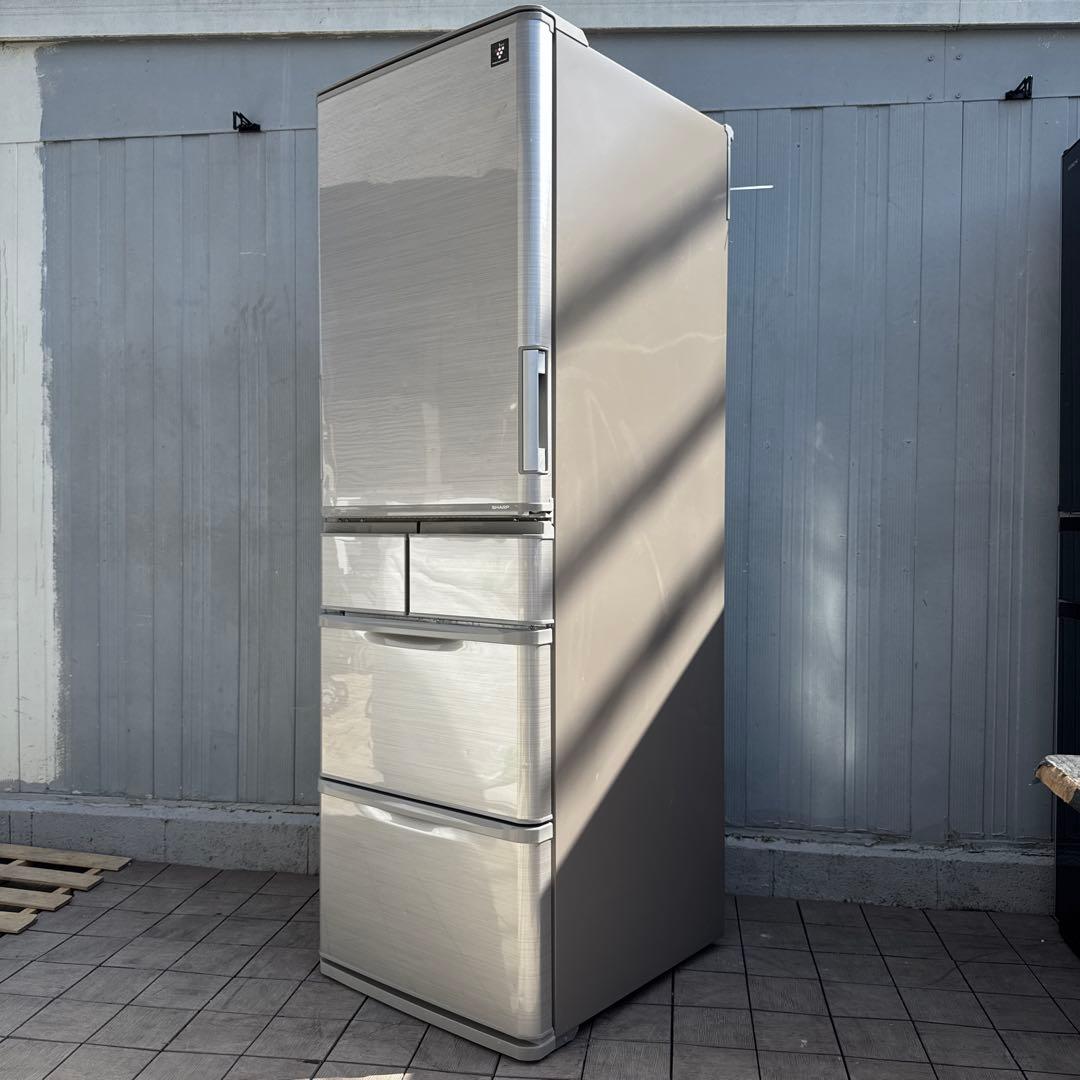 送料込 SHARP 冷蔵庫 どっちもドア プラズマクラスター搭載 412L