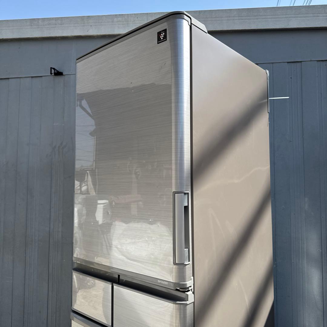 送料込 SHARP 冷蔵庫 どっちもドア プラズマクラスター搭載 412L