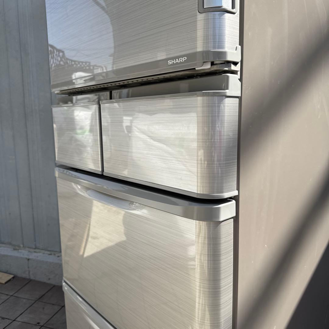送料込 SHARP 冷蔵庫 どっちもドア プラズマクラスター搭載 412L