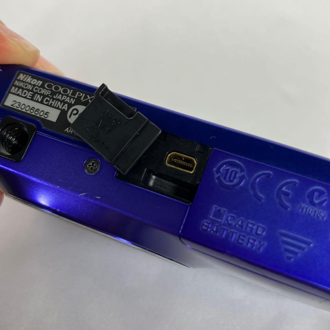 【動作確認済】Nikon COOLPIX S6300 ブルー デジカメ