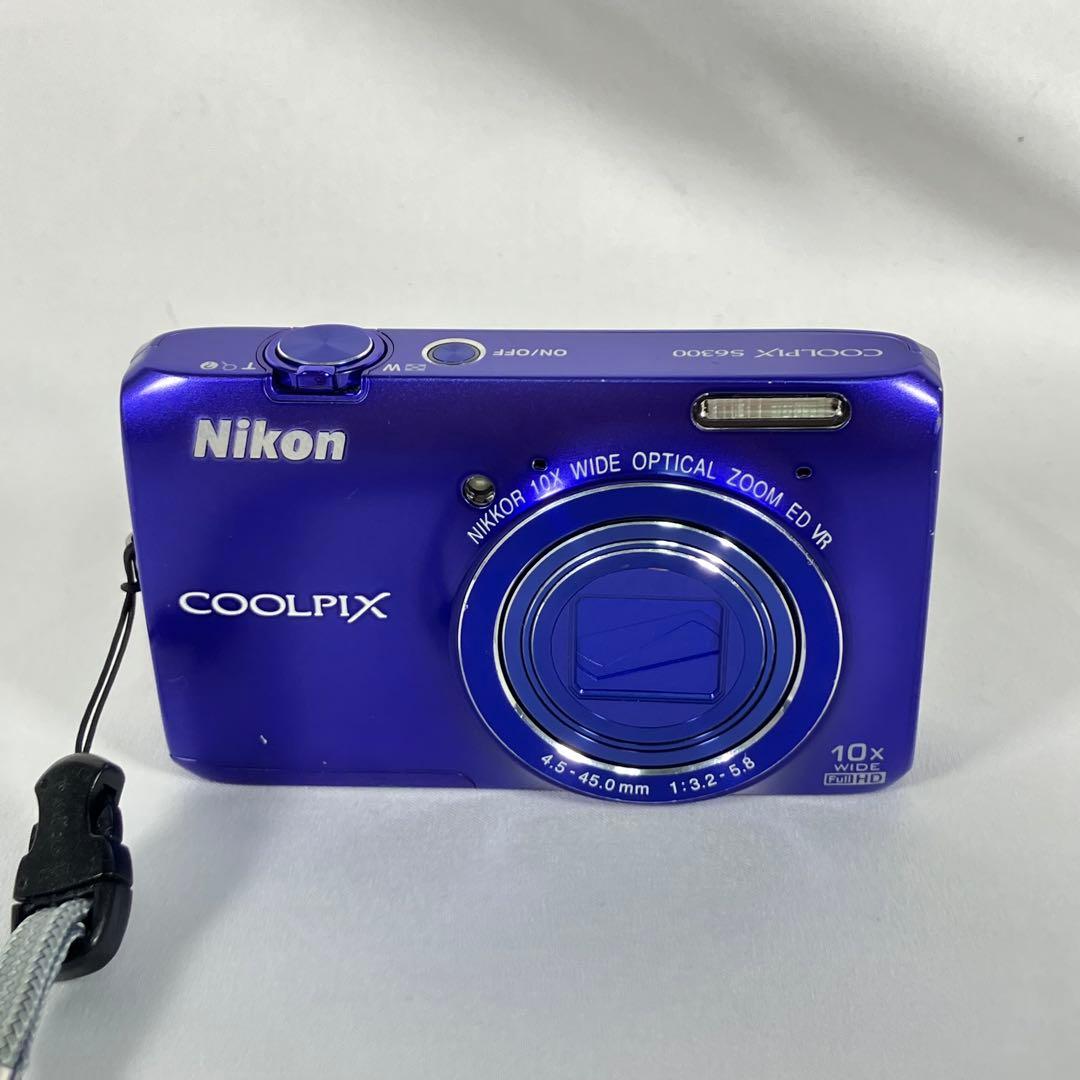 【動作確認済】Nikon COOLPIX S6300 ブルー デジカメ