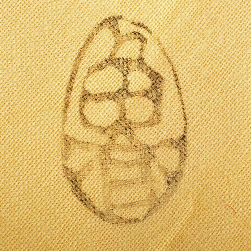 北大路魯山人作　織部焼　於里辺　茶碗　共布共箱　M　R7472