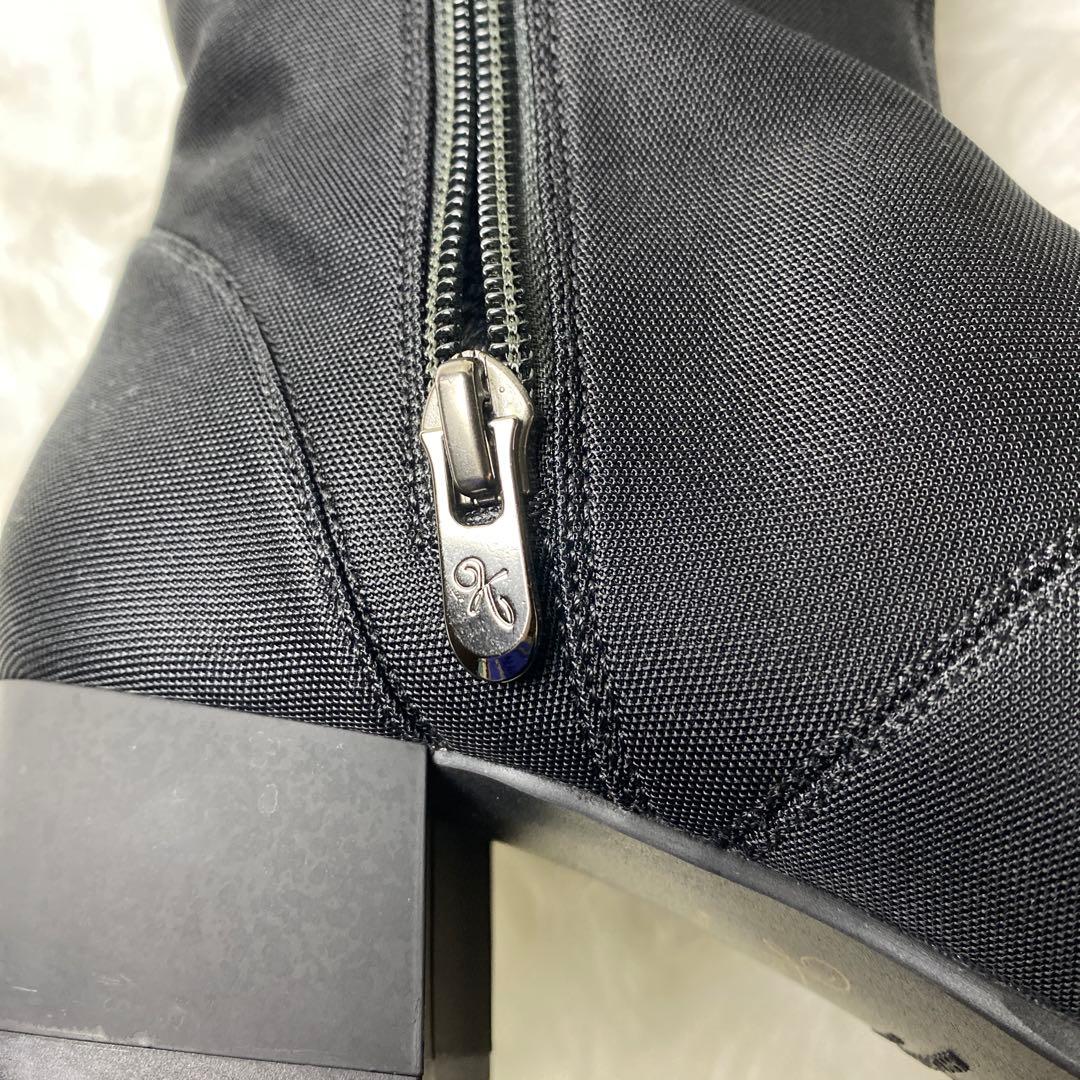 銀座かねまつ ゴアテックス ロングブーツ レインブーツ ファスナー 22.5