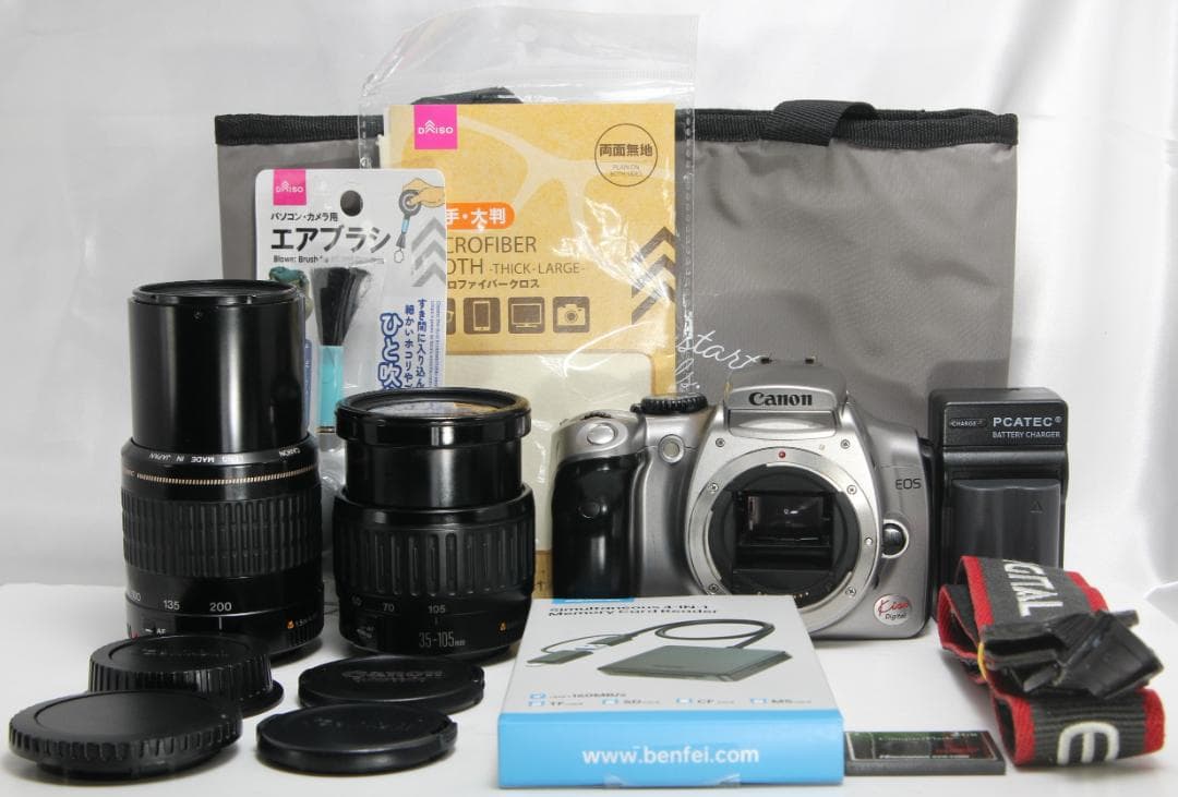 ❤スマホに転送OK♪canon kiss digital☆望遠ダブルレンズ❤