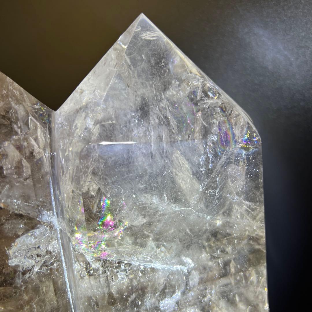 ✳️超極上水晶✨レインボー ファントム スモーキークォーツ ツインポイント 天然石