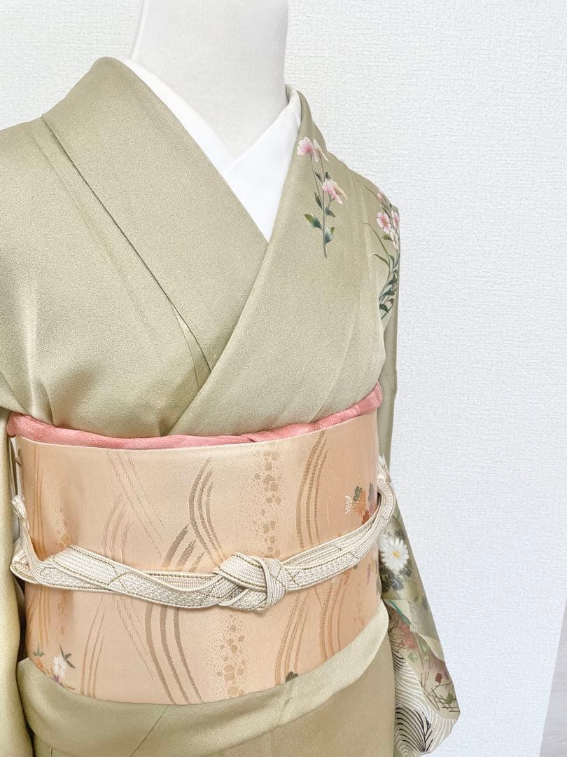 訪問着　フルセット　着物　帯　帯締め　帯締め　70