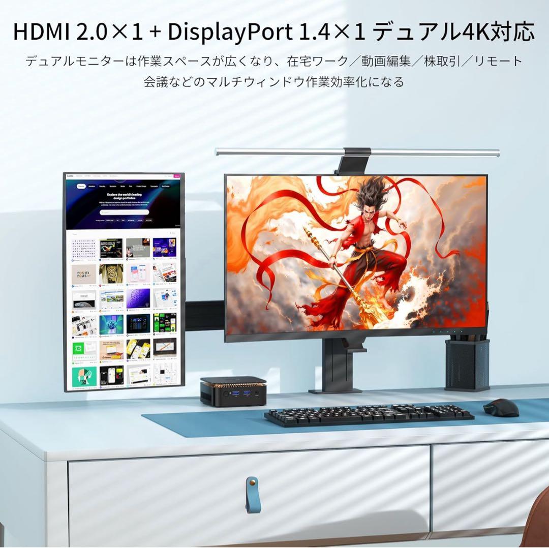 NiPoGi ミニpc n97 4C/4T 16GB DDR4 512GB