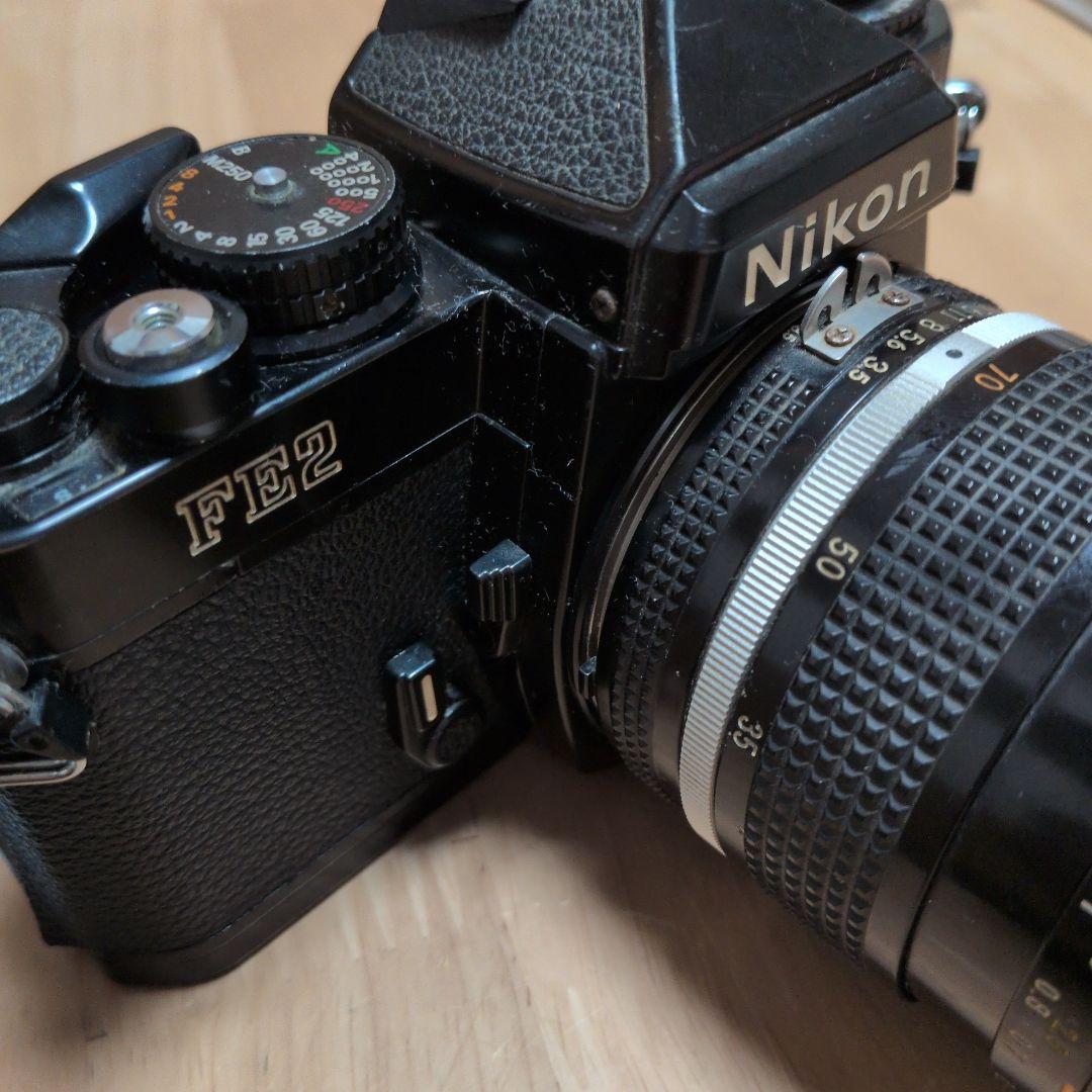 【ジャンク品】Nikon FE2 一眼レフカメラ レンズ付き