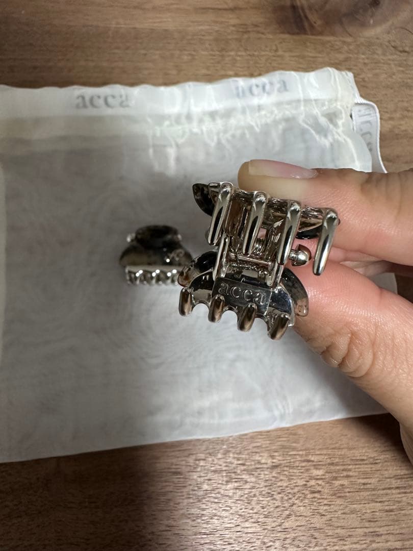 専用‼️ACCA アッカ　バービークリップ　ミニ クリップ　2個セット　グレー