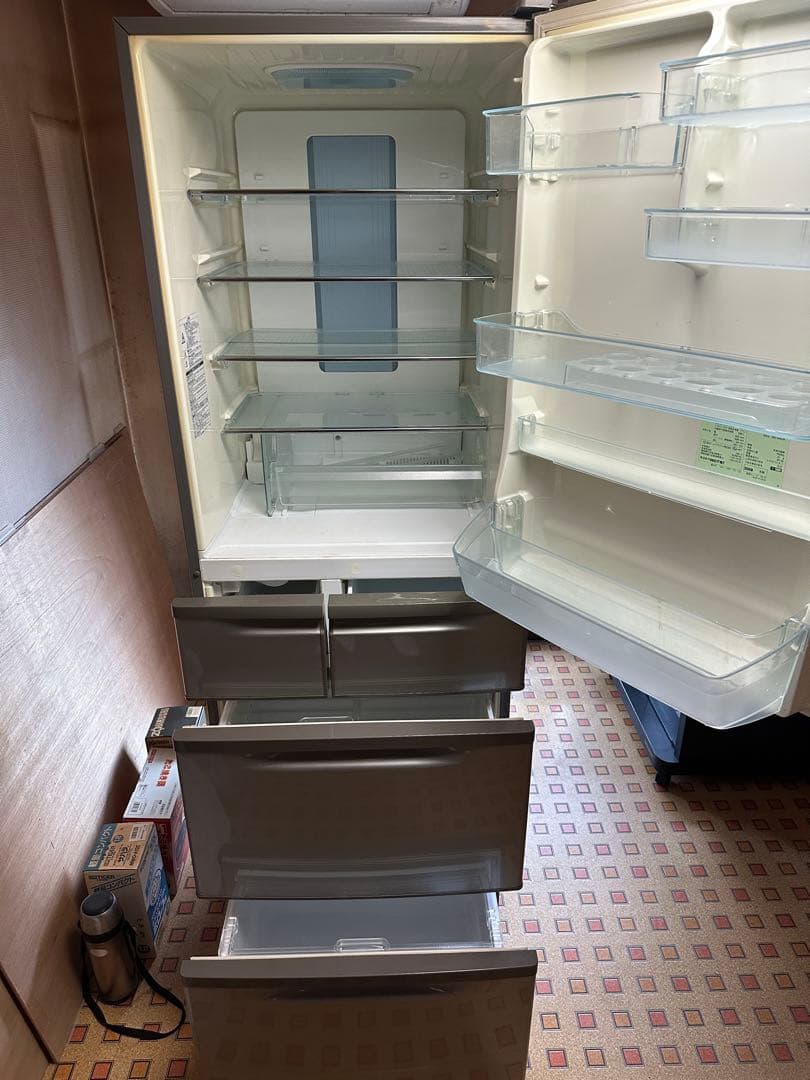 TOSHIBA 冷蔵庫401L・右開きGR-40ND-N（ステンレスシルバー）