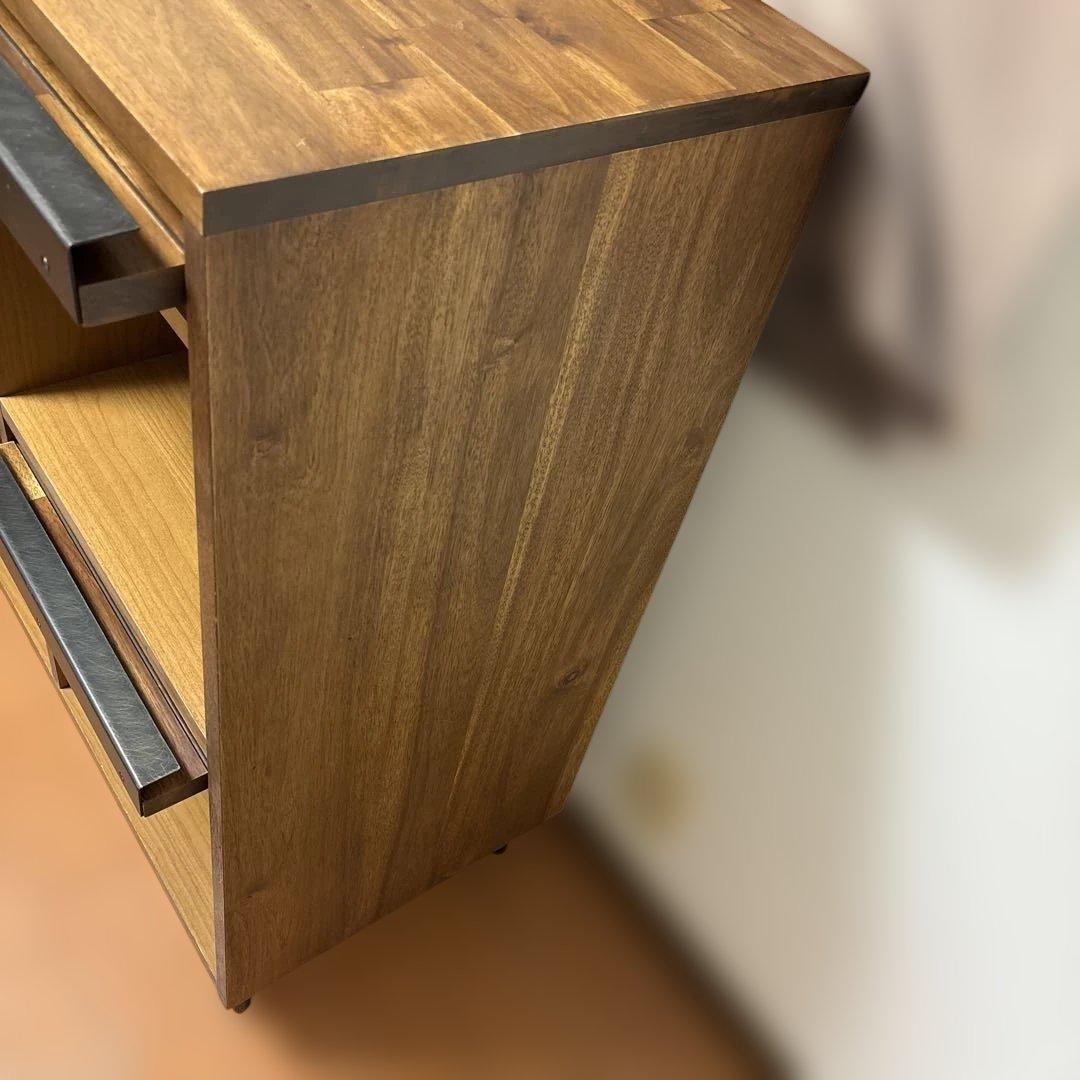 unico　SWELLA　スウェラ　レコードラック　アカシア材　W1190