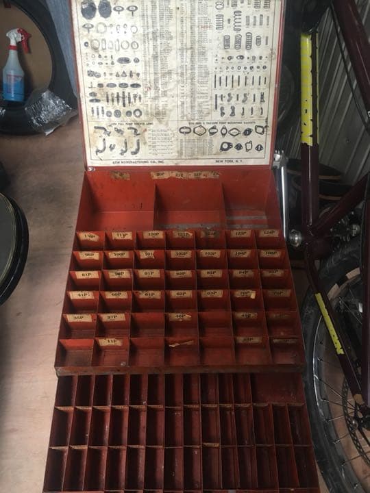 激レア アメリカ ビンテージ KEM. パーツケース ガレージ 工具 ツール