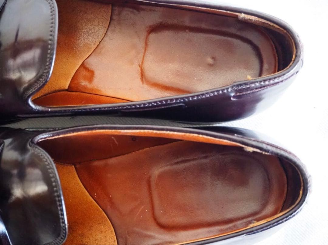 靴 Alden 563 Burgundy Cordvan tassel Loafer