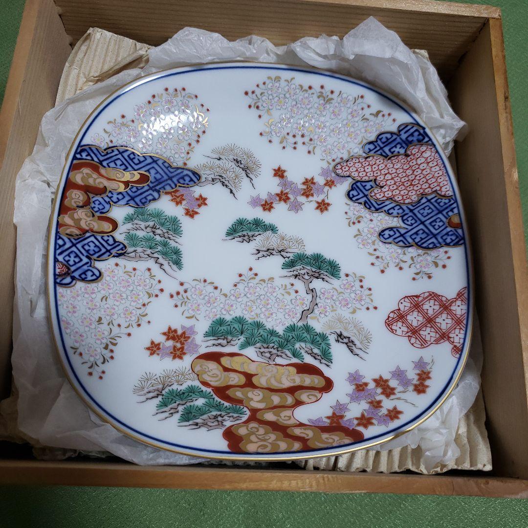 未使用　其泉　染錦春秋紋　銘々皿　取り皿揃え　5枚