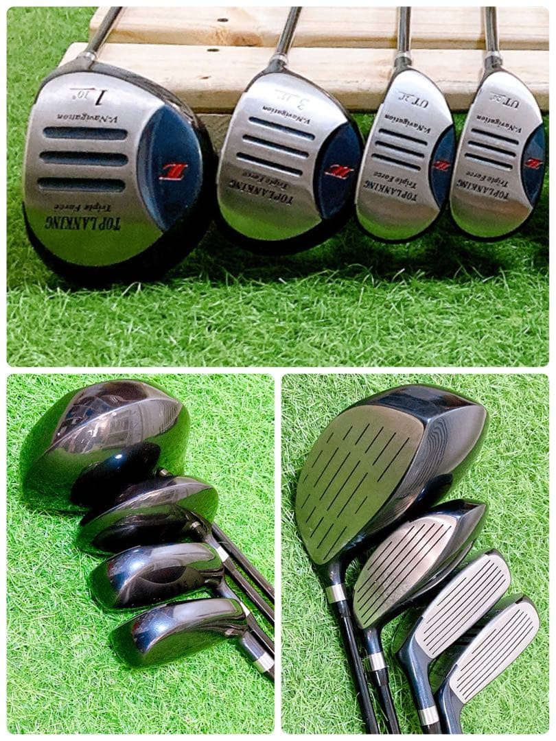 H2.初心者オススメ　ゴルフクラブ　メンズセット　右利き　FLEX S 13本