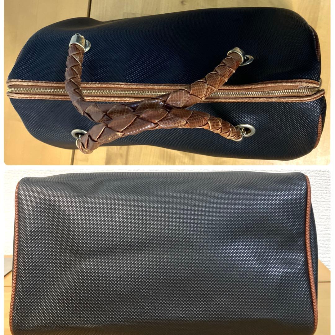 BOTTEGA VENETA ハンドバッグ マルコポーロ　PVCレザー ブラック