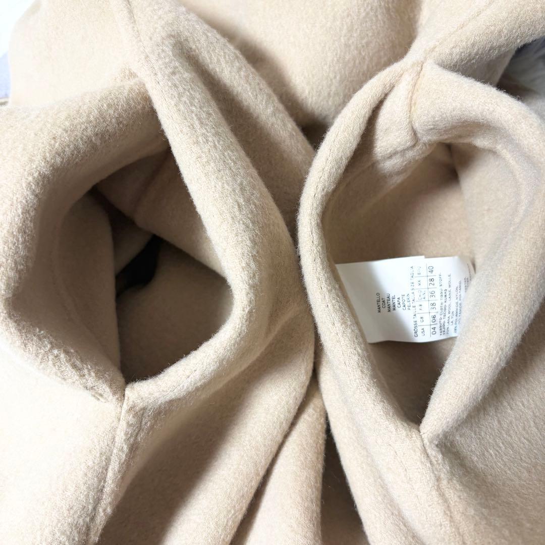 マックスアンドコー ダブルフェイス バイカラー ウールコート