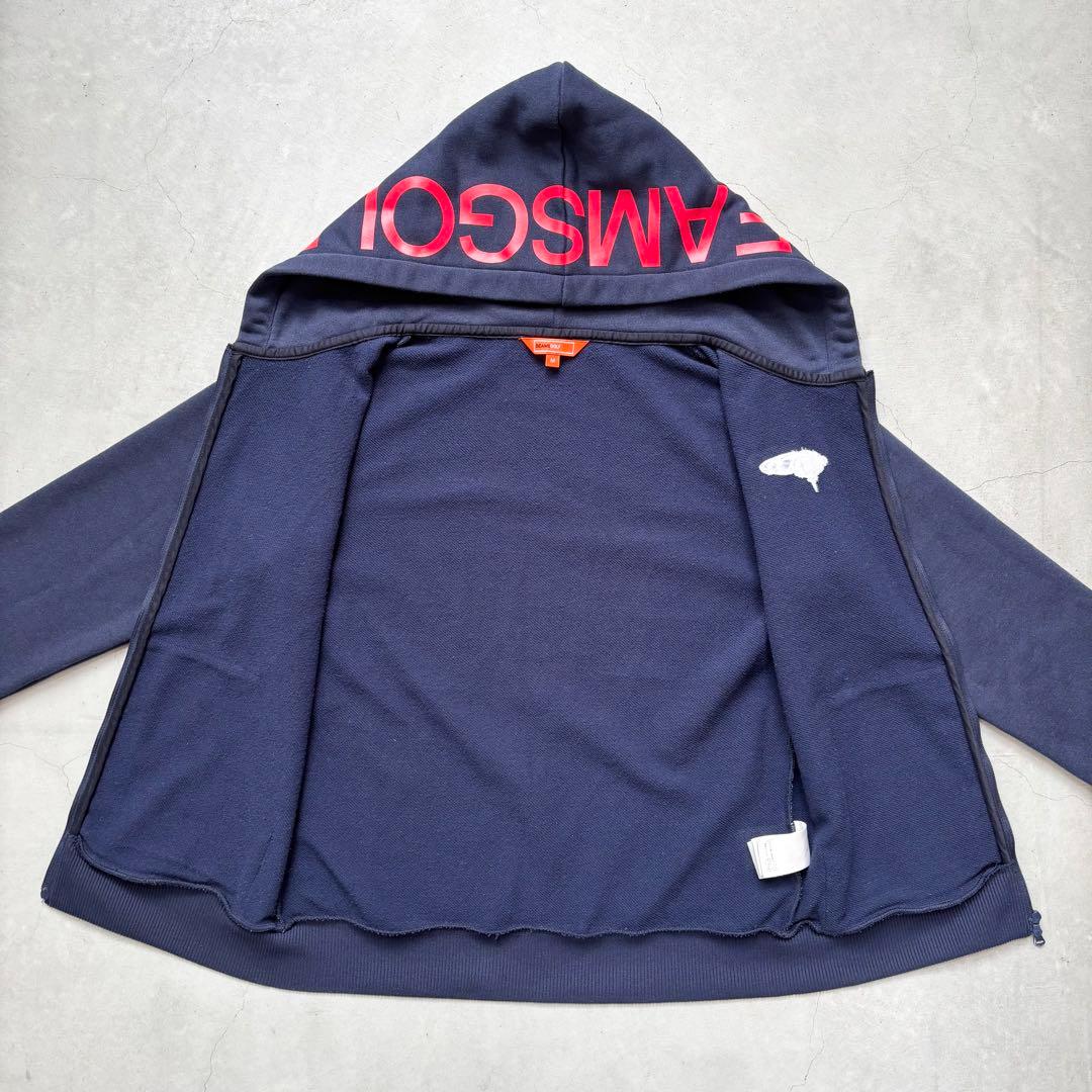 BEAMS GOLF ビームスゴルフ ダブルジップ フード付きパーカー ロゴ