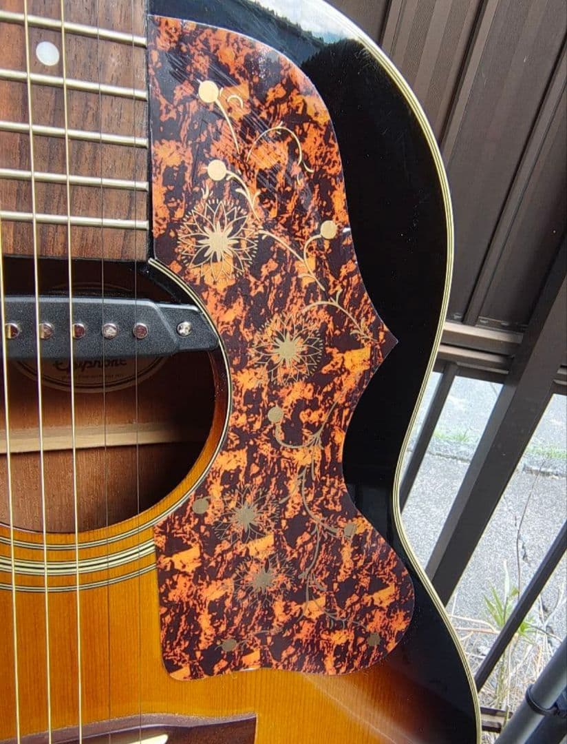 超美品 Epiphone AJ-15 VSB Wピックアップ付エレアコ