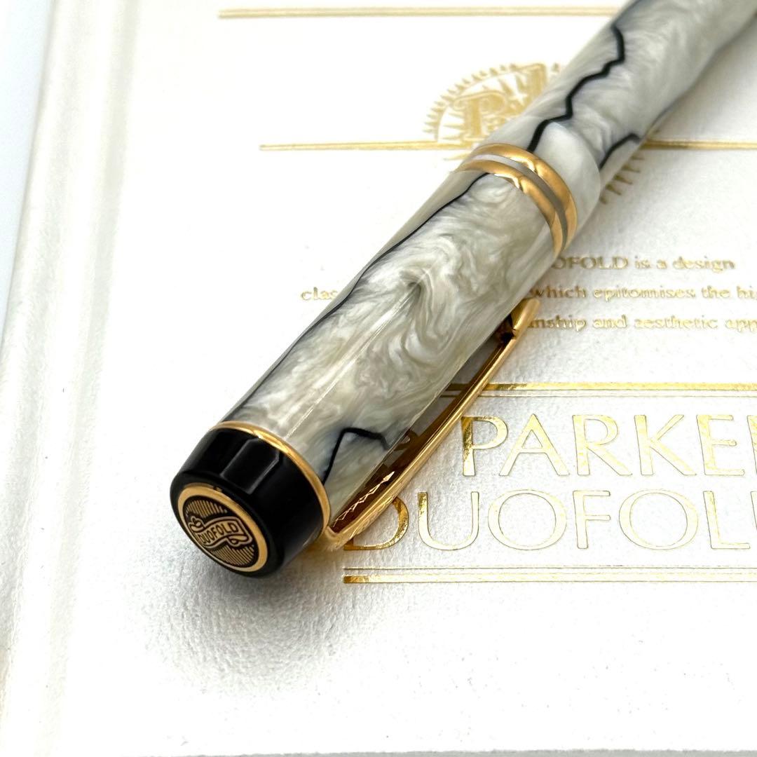Parker パーカー Duofold デュオフォールド パール 万年筆 18K