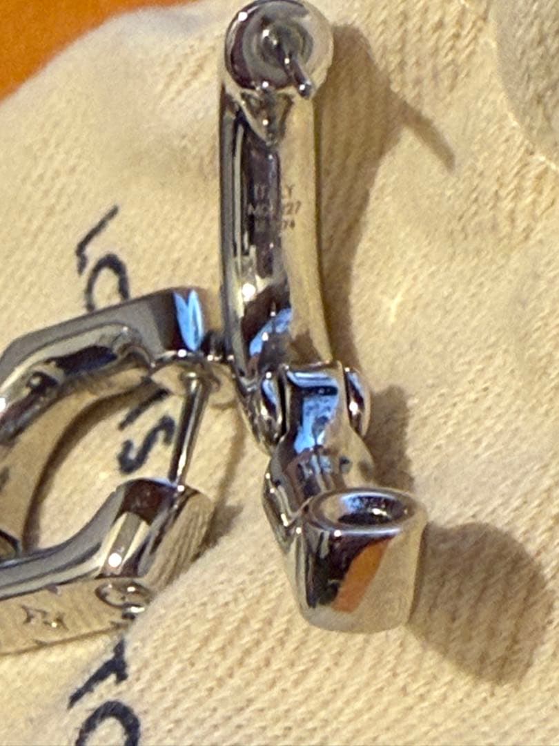 K 【新品】LOUIS VUITTON シルバー フープリング 2個セット