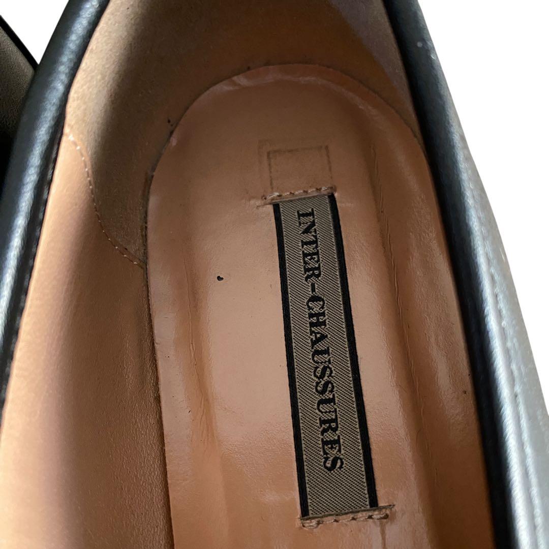 INTER-CHAUSSURES ラウンドトウキルトビットローファー37
