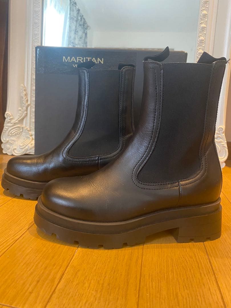 MARITAN VERONA 黒 サイドゴアブーツ 36