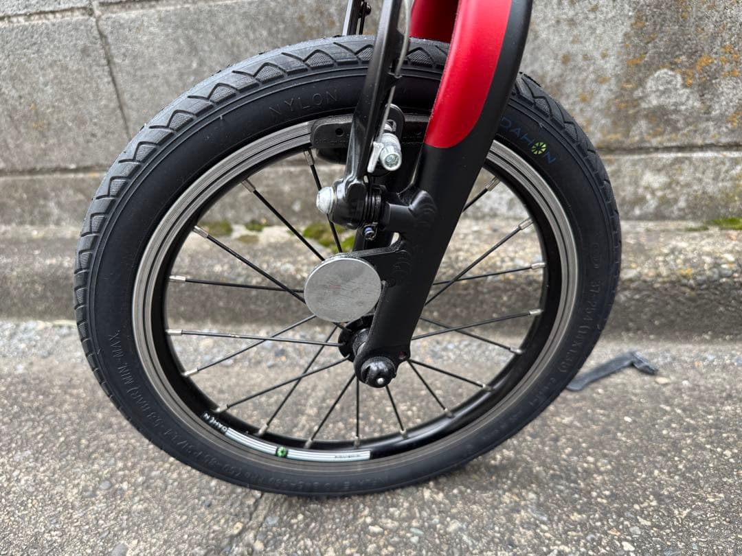 手渡し想定【室内保管】DAHON K3 2022年モデル レッド 輪行袋付き