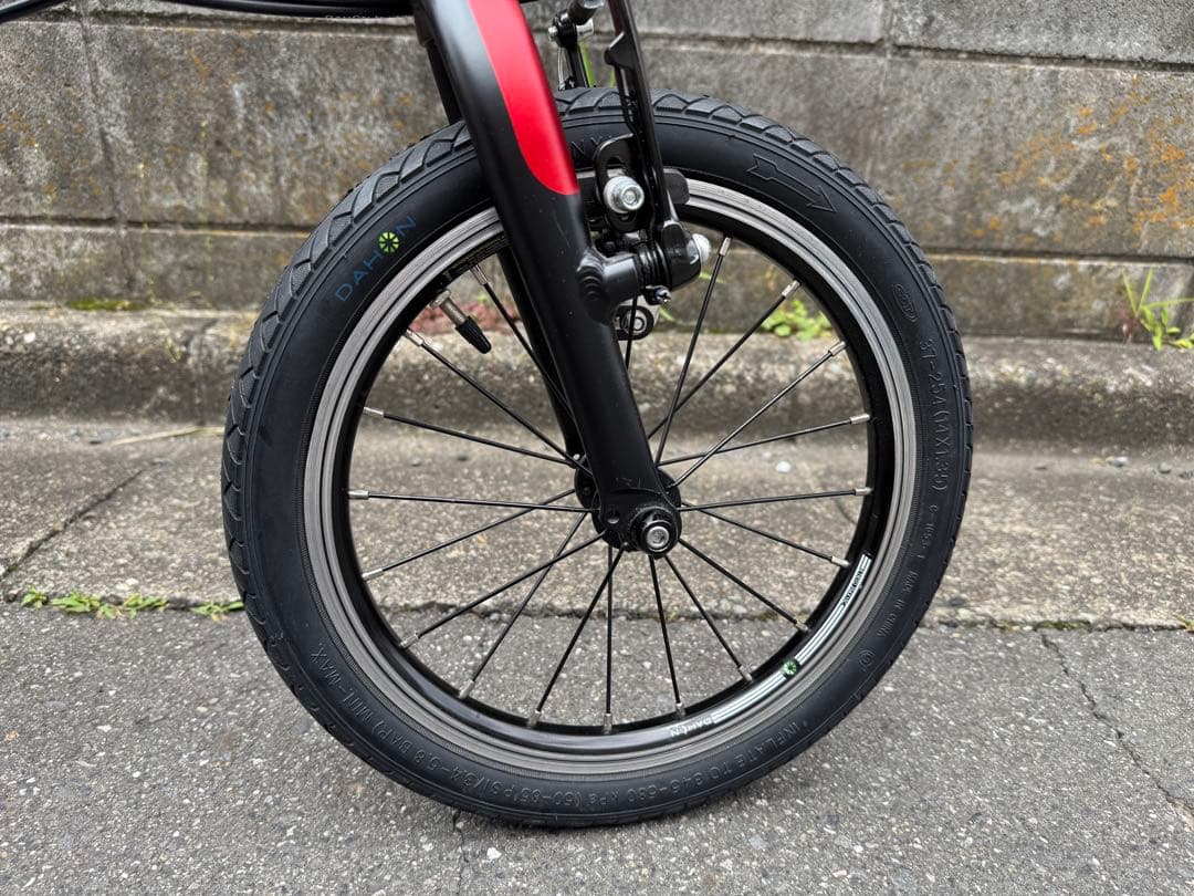 手渡し想定【室内保管】DAHON K3 2022年モデル レッド 輪行袋付き