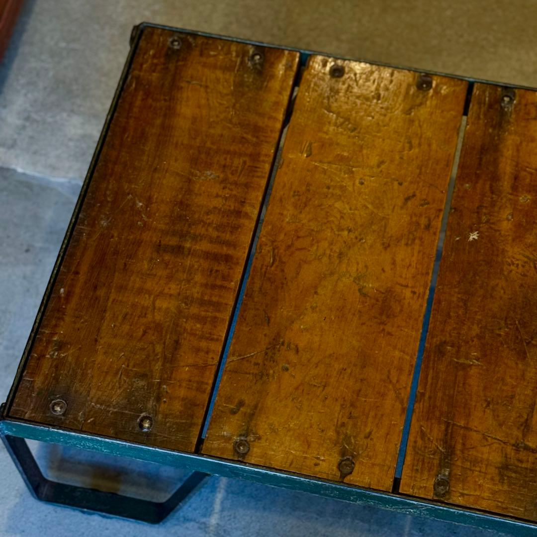 インダストリアル アイアン ローテーブル フランスヴィンテージ1930-40年代