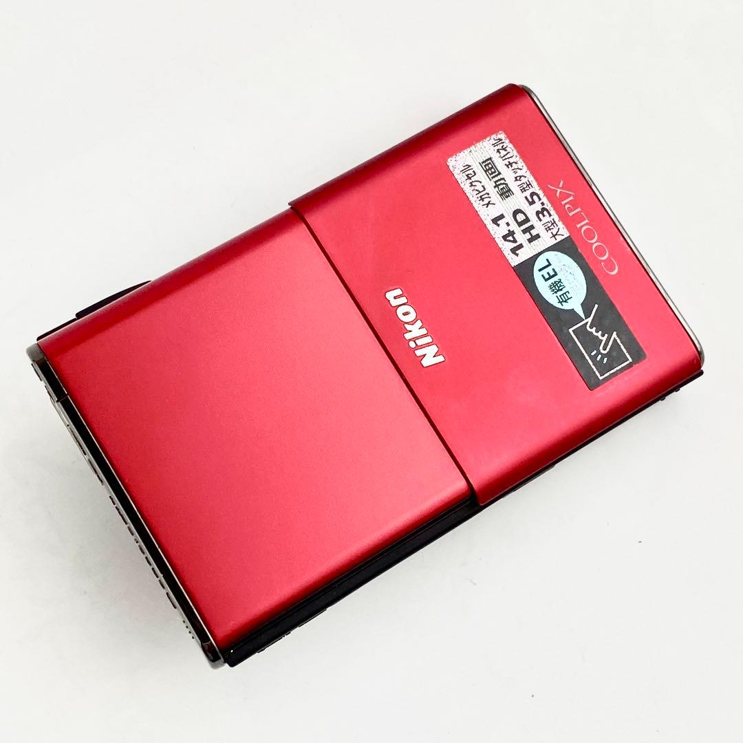 【作動確認済】Nikon Coolpix S80 レッド コンデジ【希少品】