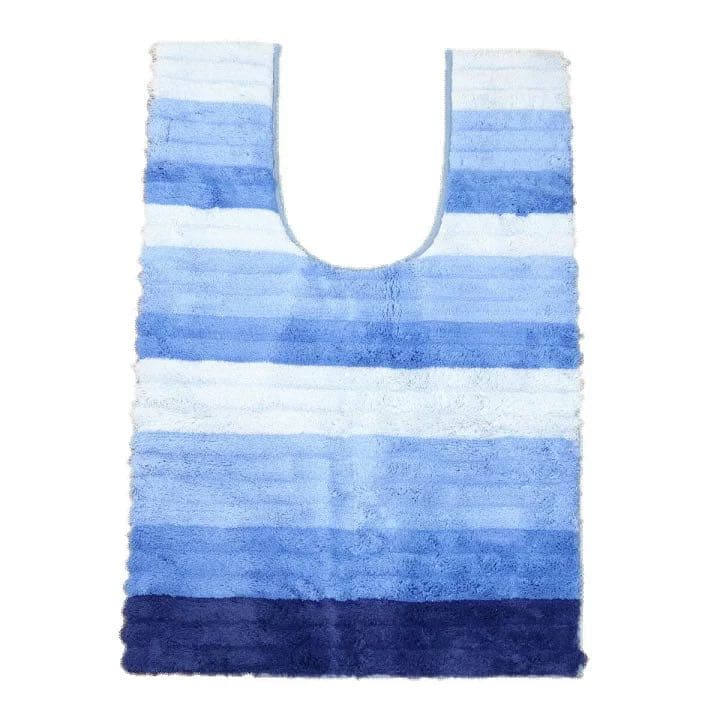 トイレマット 新品 セット 4点 耳長 ロング 吸着 ブルー フレッシュデオ