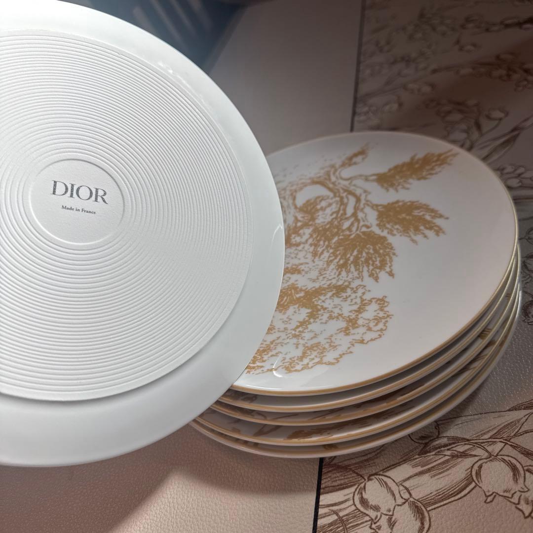 クリスチャンディオール ブロッシュ 大皿 ディナープレート 6枚 D ior食器