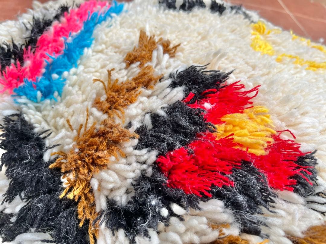 ちびちゃん　モロッコ　プフ　クッション　ラグ　132