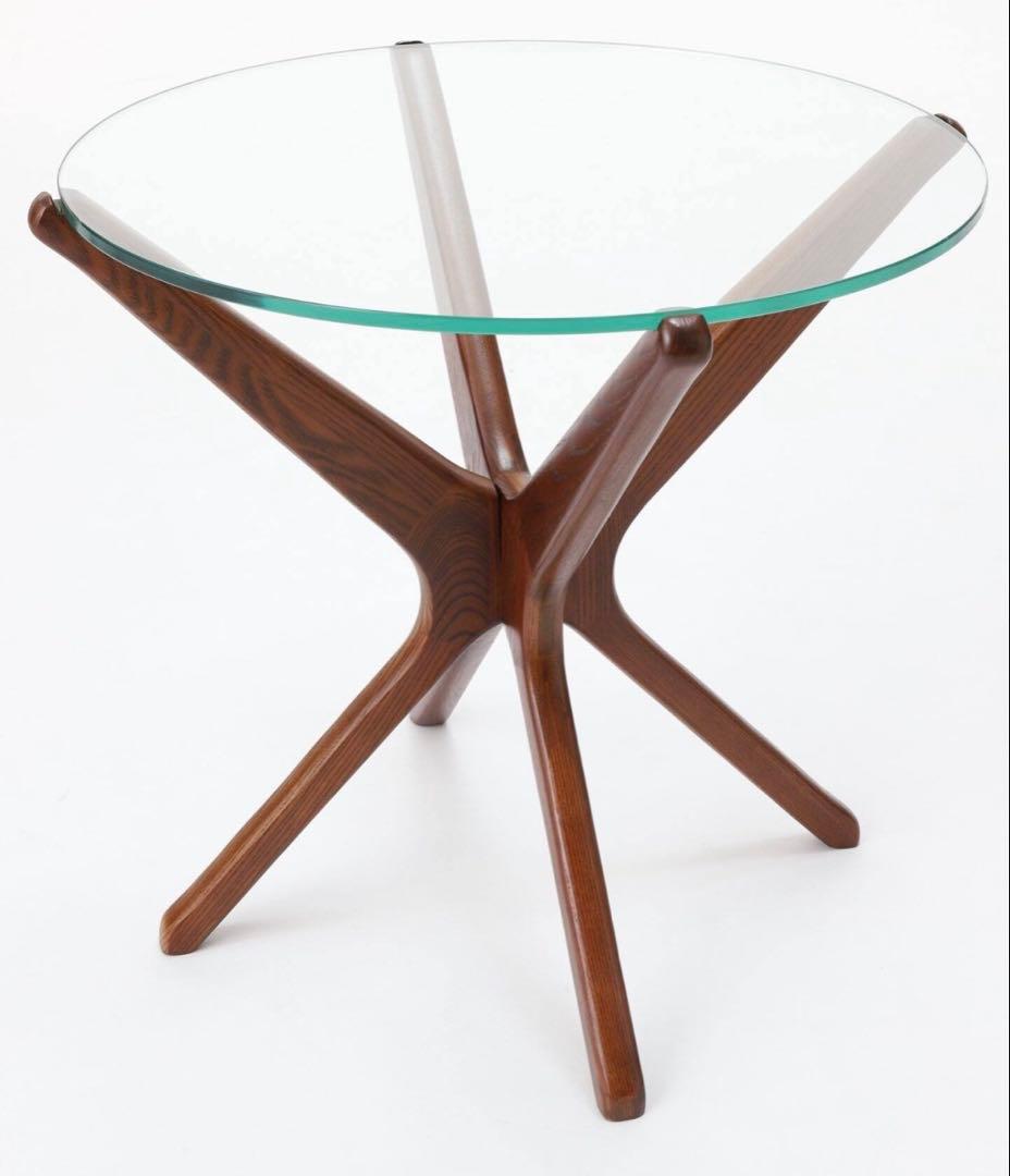 ACME Furniture⭐️トラッセルサイドテーブル⭐️ガラス×木