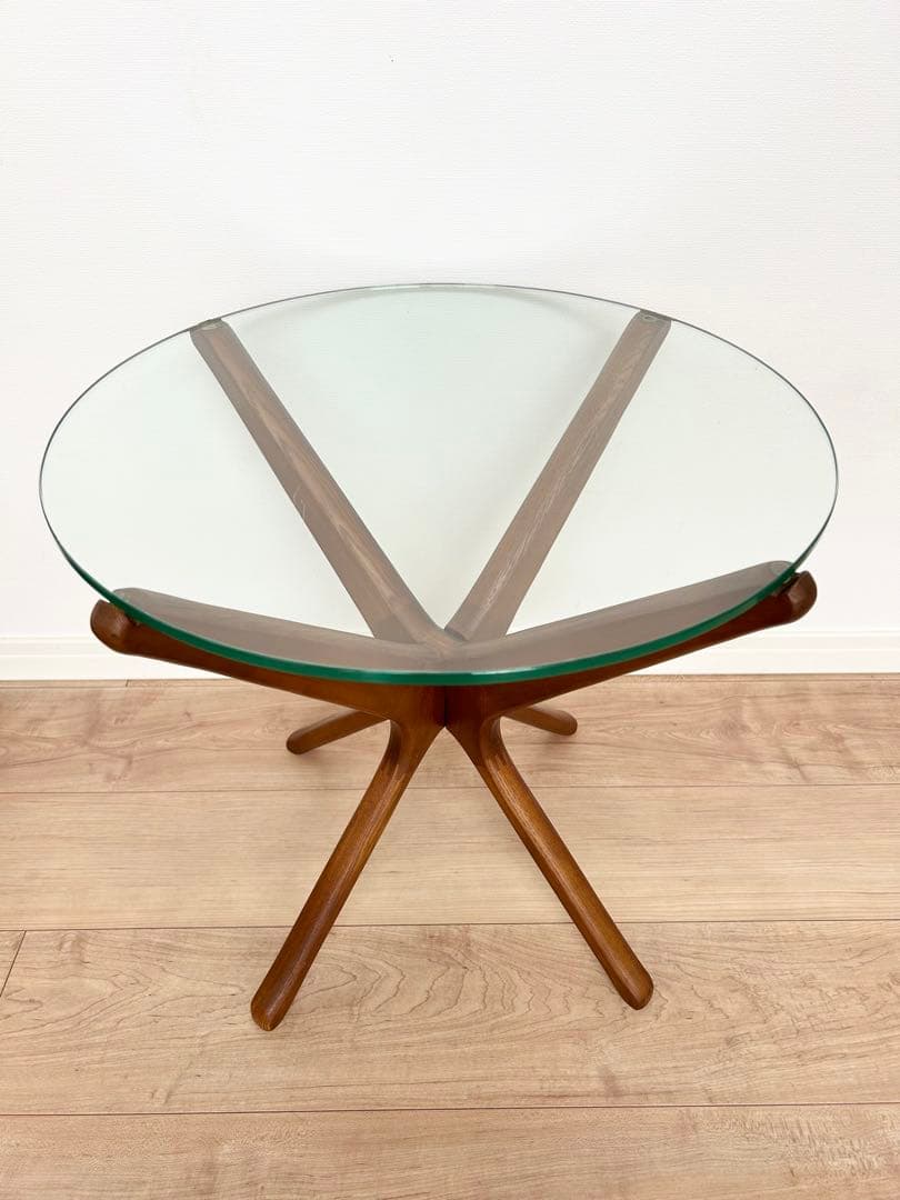 ACME Furniture⭐️トラッセルサイドテーブル⭐️ガラス×木