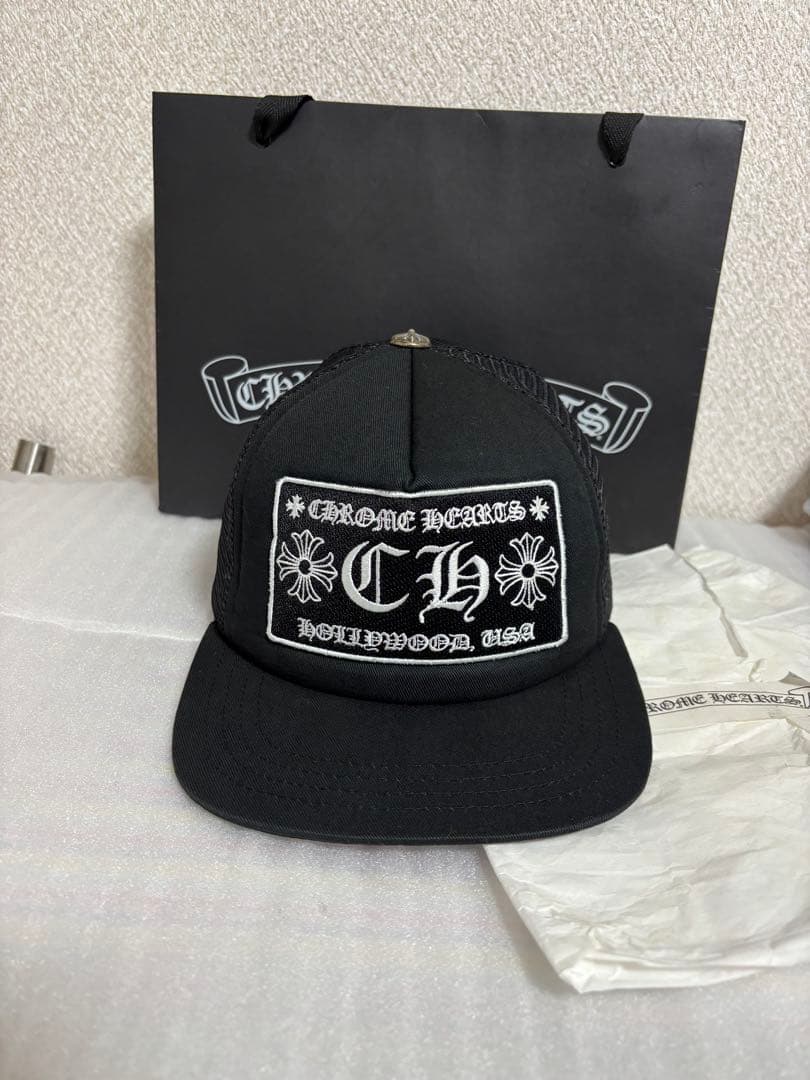 【大人気モデル】クロムハーツキャップ　ブラック　国内正規品
