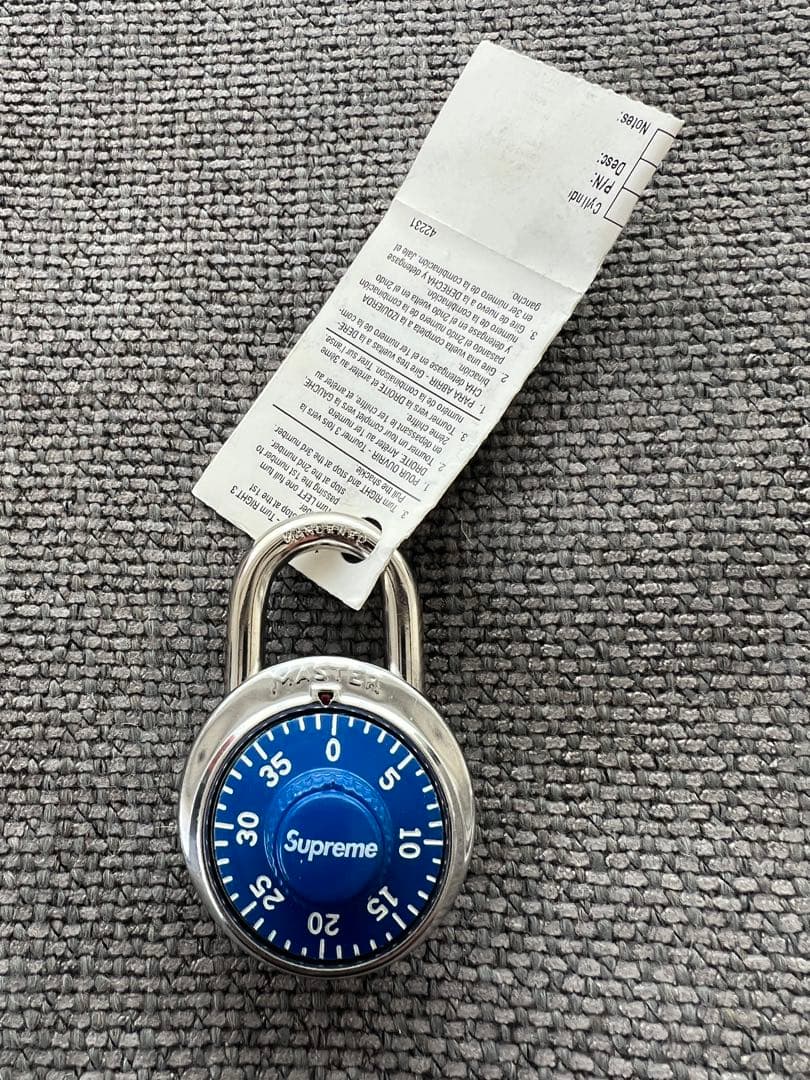 Supreme×Master Lock BLUE 南京錠 DEADSTOCK 青