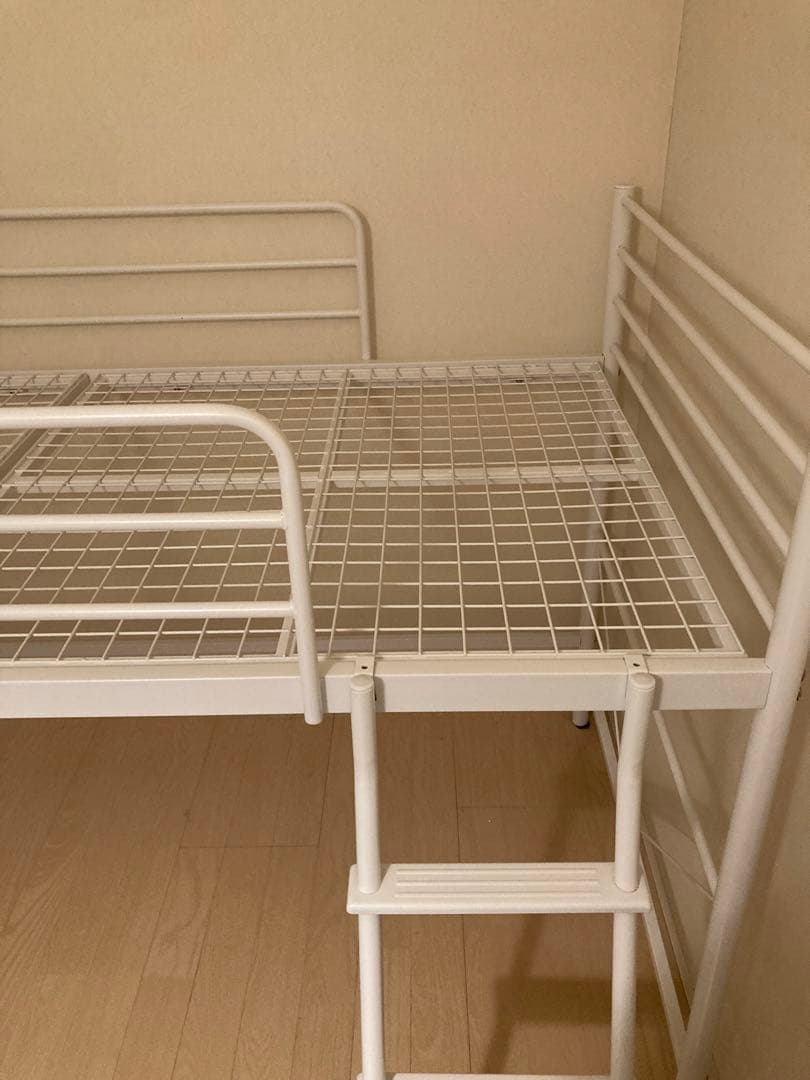 【送料込み】ニトリ スチールミドルベッド(MB02 WH)