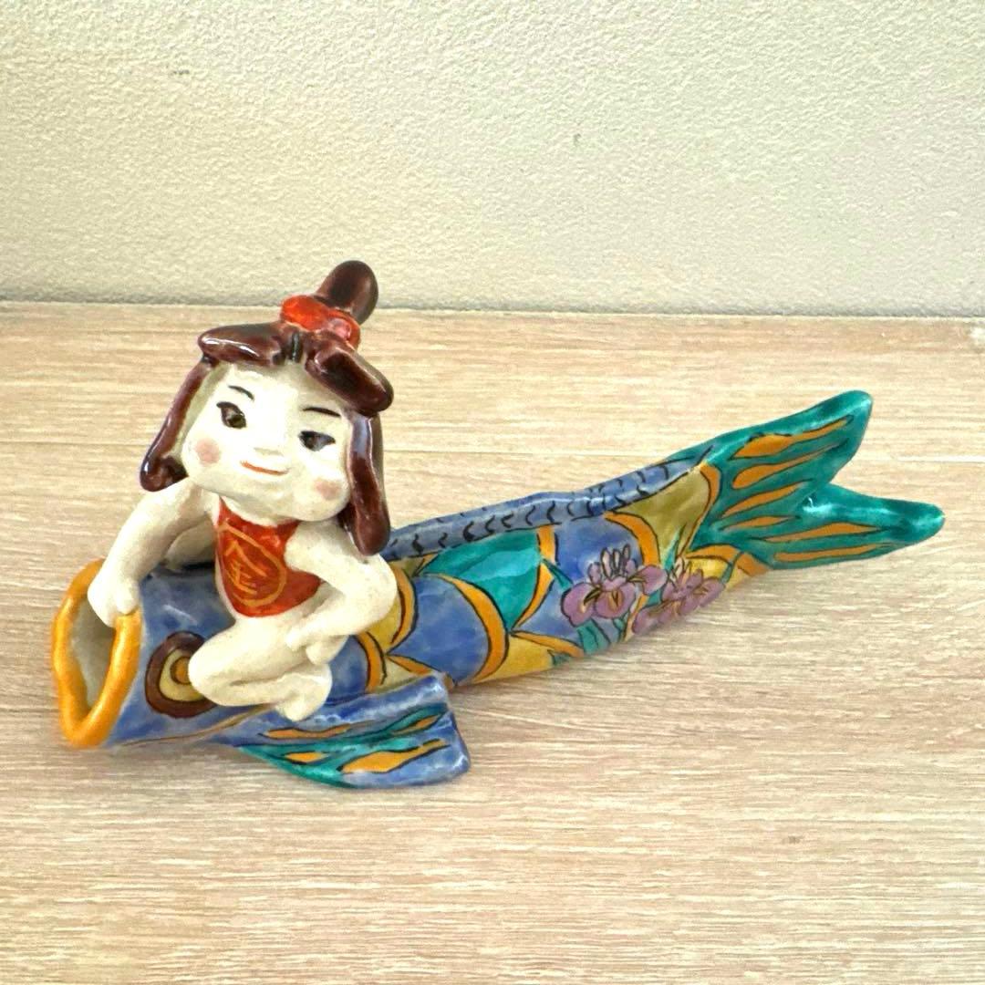 最終値下げ‼️九谷焼　鯉のぼりと金太郎