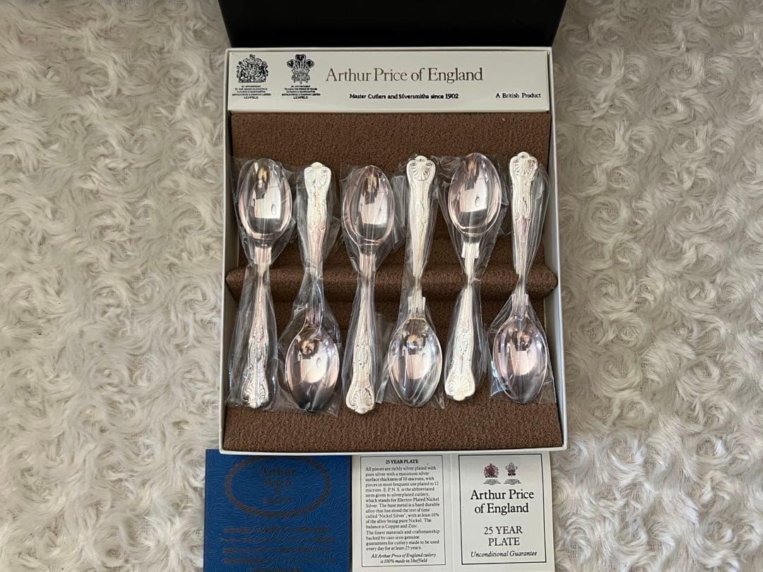 アーサープライス　カトラリーセット　キングス　コーヒースプーンセット　６本セット