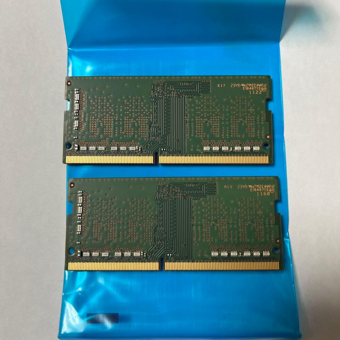 Samsung製 ノートPC用PC4-3200AA 8GB ×2枚（計16GB）