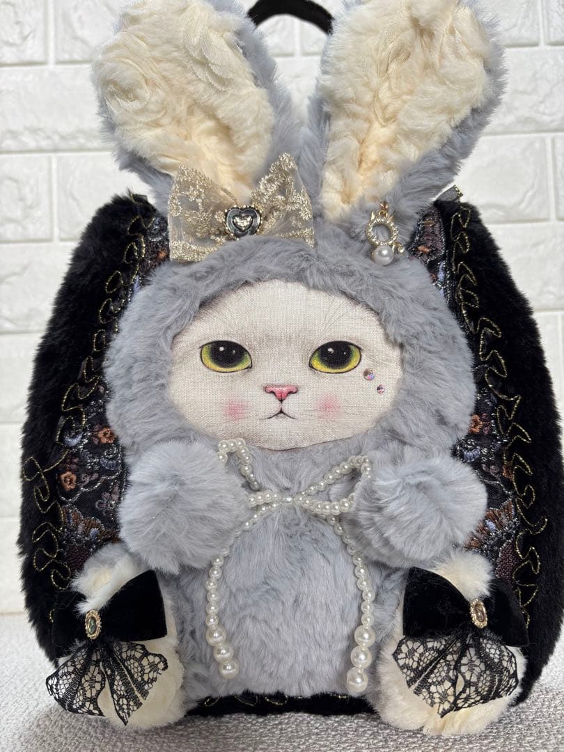 山*ば様 コヤンイサムチョン　ファーバッグ　ギムくん　グレーうさちゃん