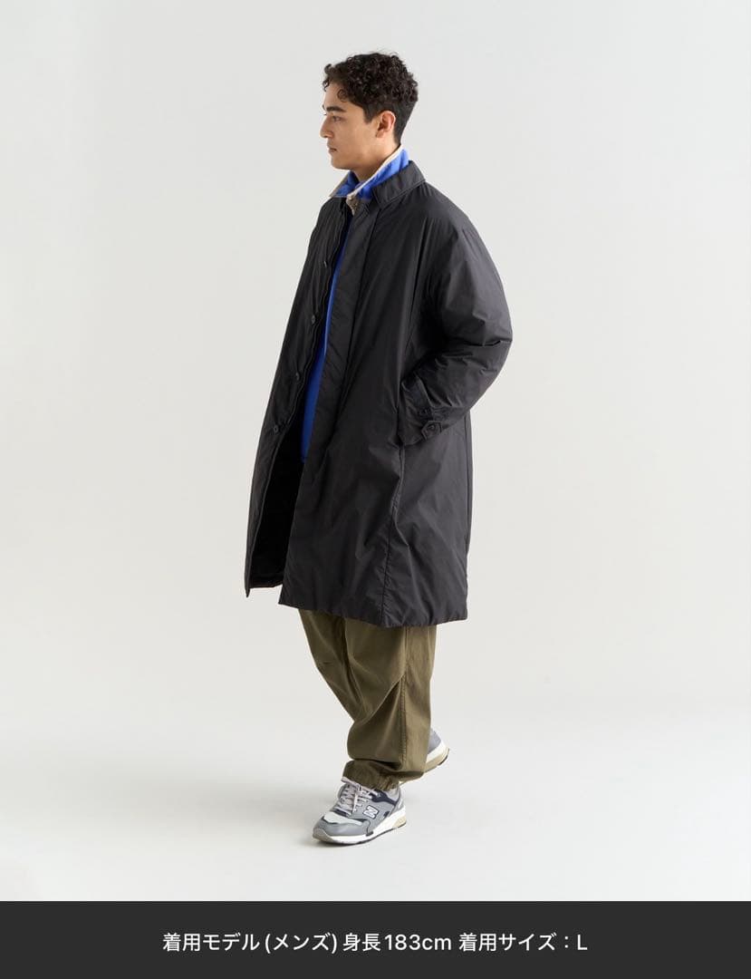 NANGA バルカラーコート ブラック Sサイズ