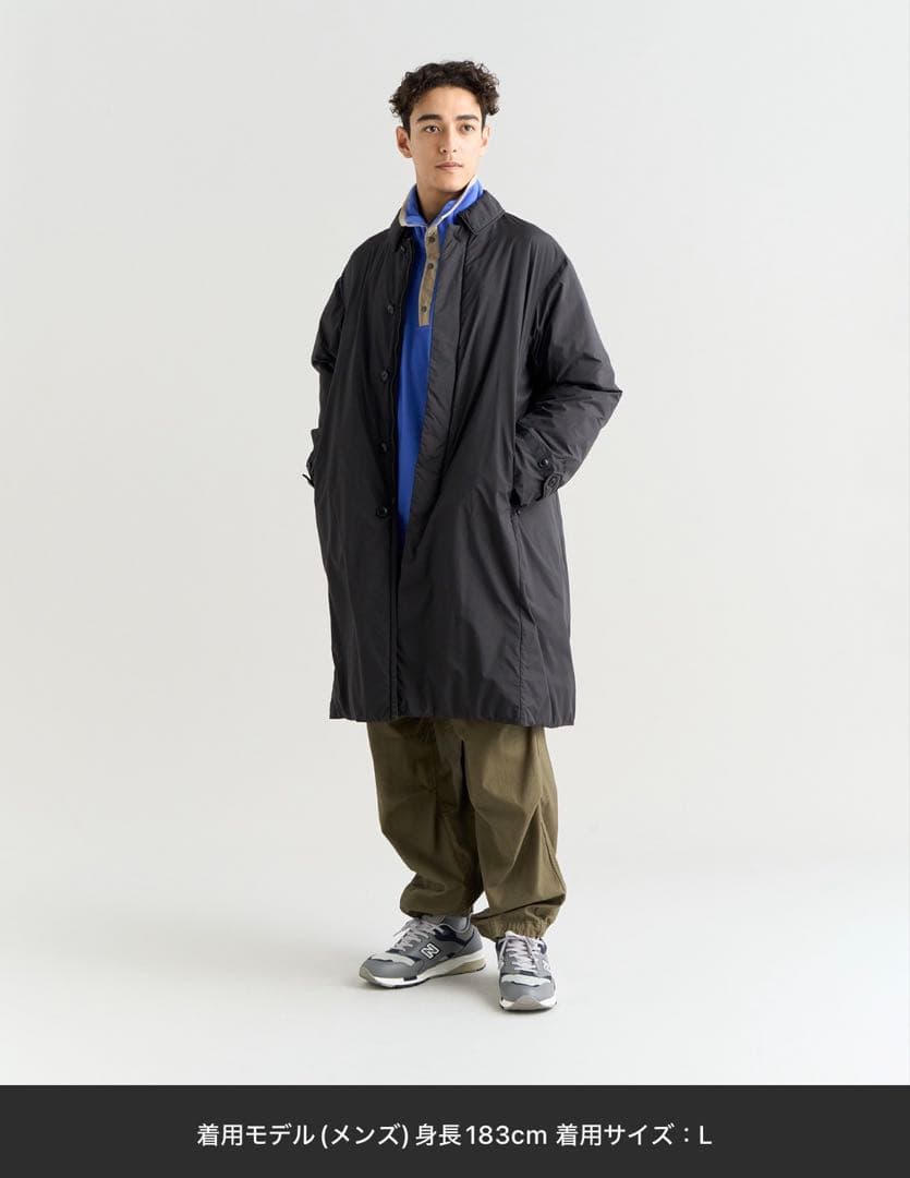 NANGA バルカラーコート ブラック Sサイズ