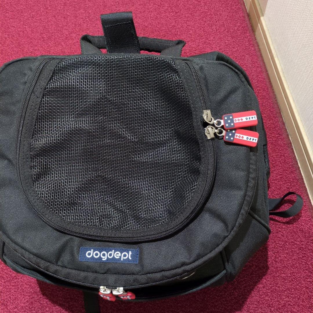 DOG DEPT ブラックキャリーバッグリュック