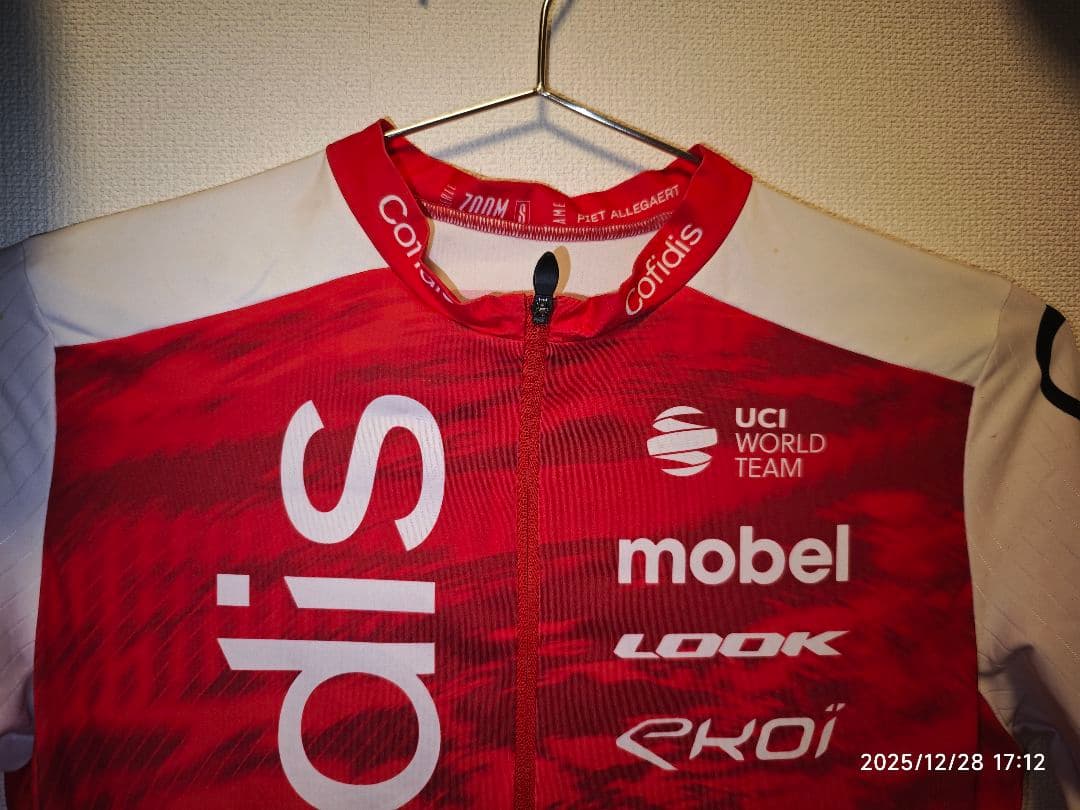 【選手使用品】Cofidis半袖ジャージ・ビブショーツ サイズSトゥミーア選手