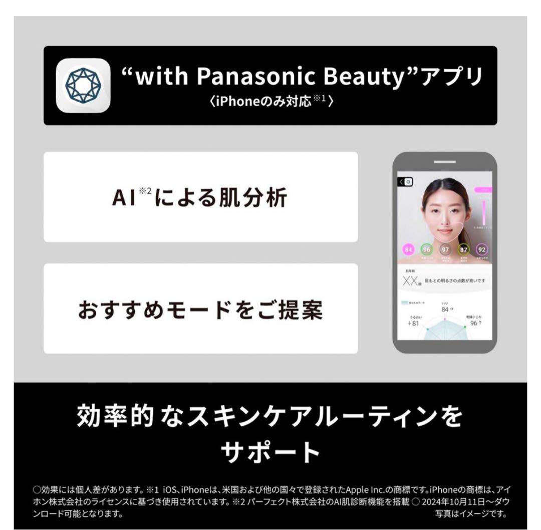 ほぼ未使用パナソニック EH-SR86-T 美顔器 スムースリフト13役保証書