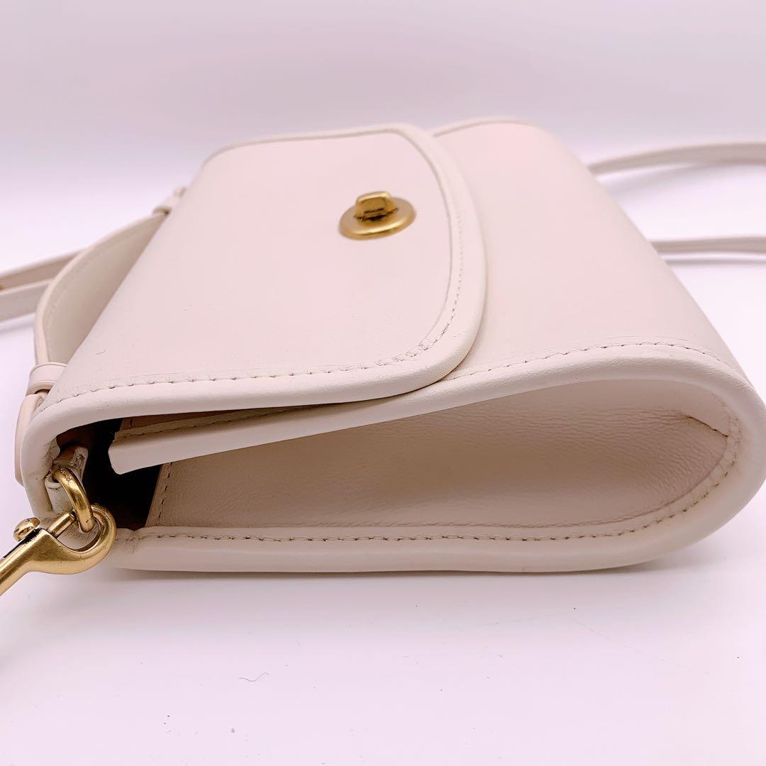 【極美品】コーチ アーカイブ復刻 ショルダーバッグ 2way 白 C3486