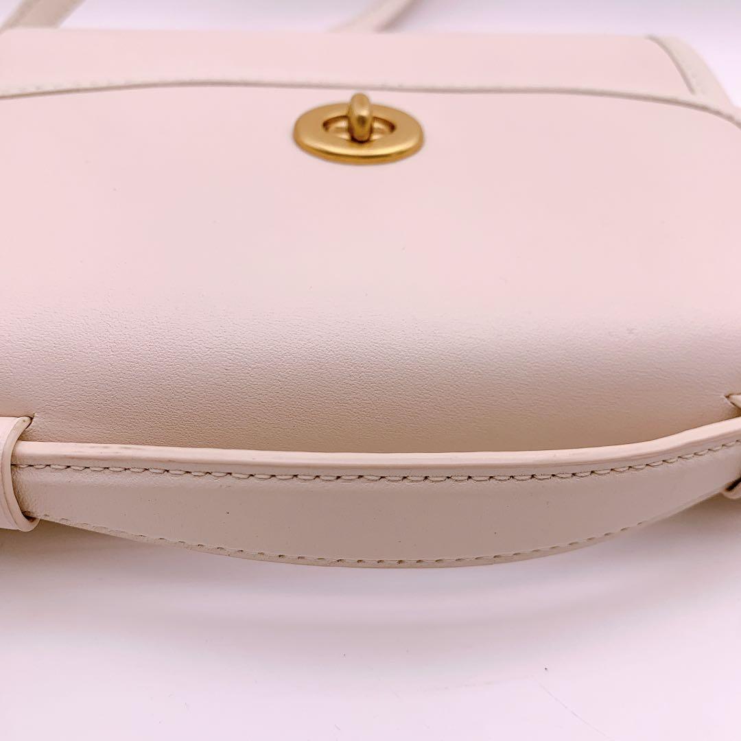 【極美品】コーチ アーカイブ復刻 ショルダーバッグ 2way 白 C3486